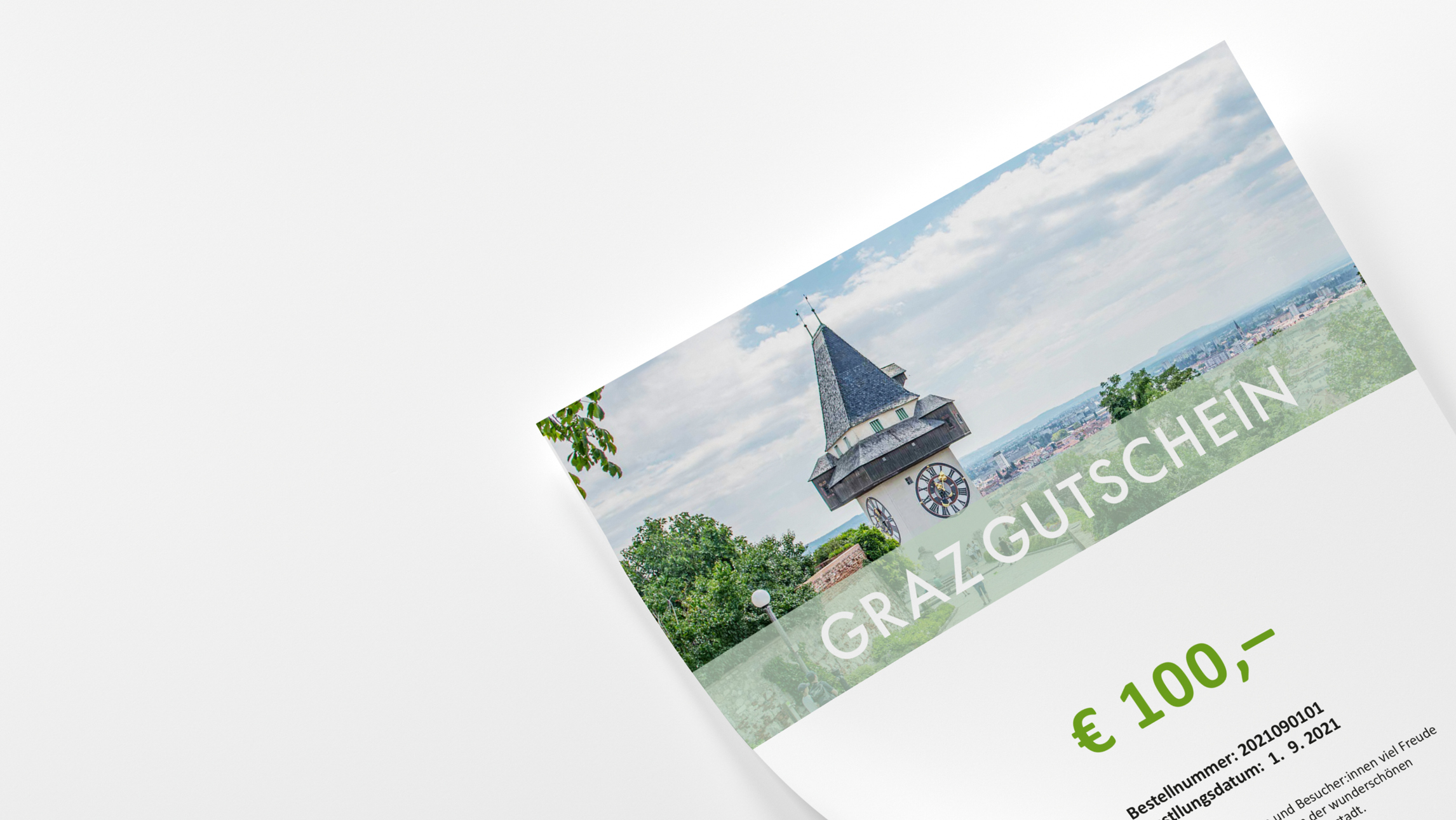 Ausgedruckter GrazGutschein